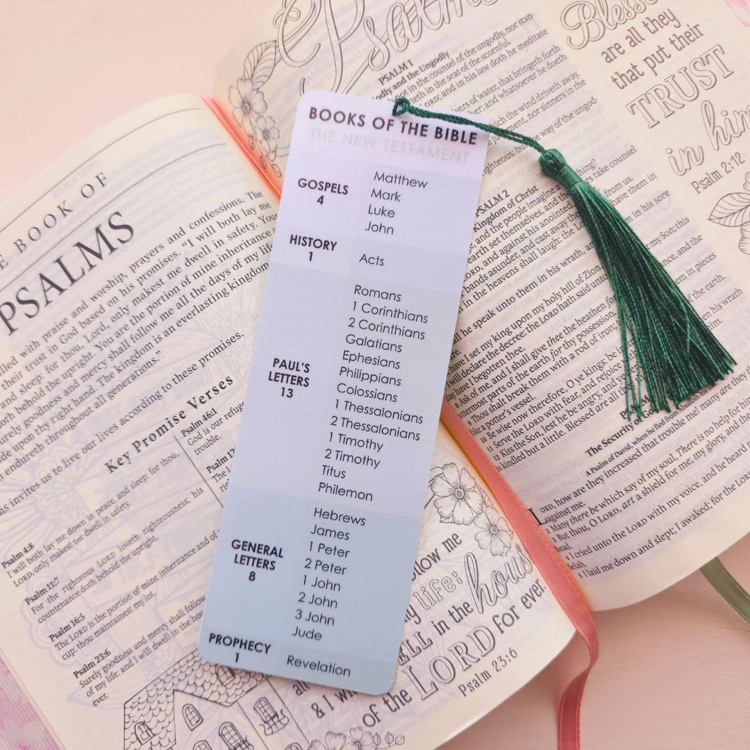 Books of the Bible Bookmark - Green
