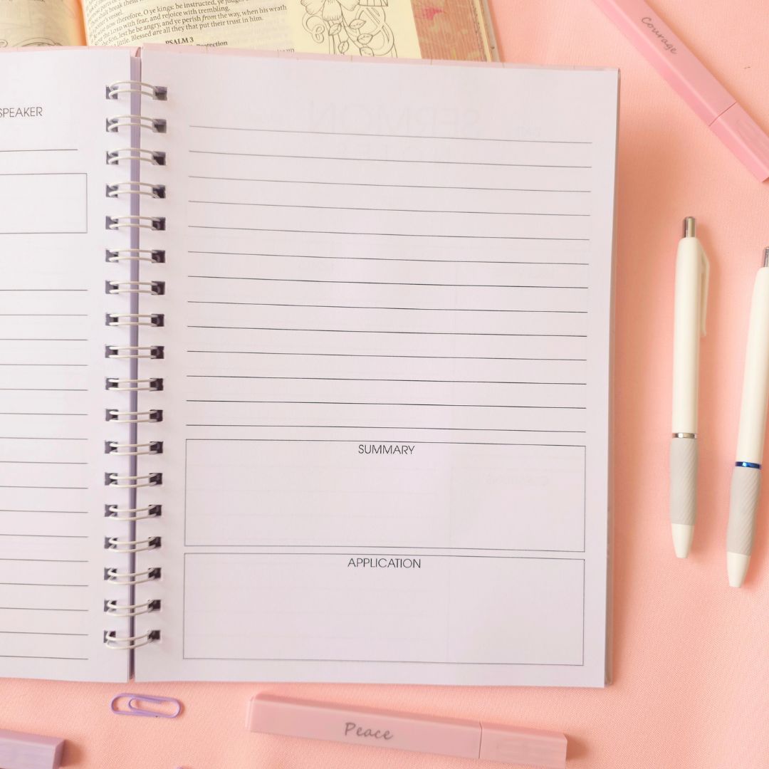 Church Journal - Pink/White