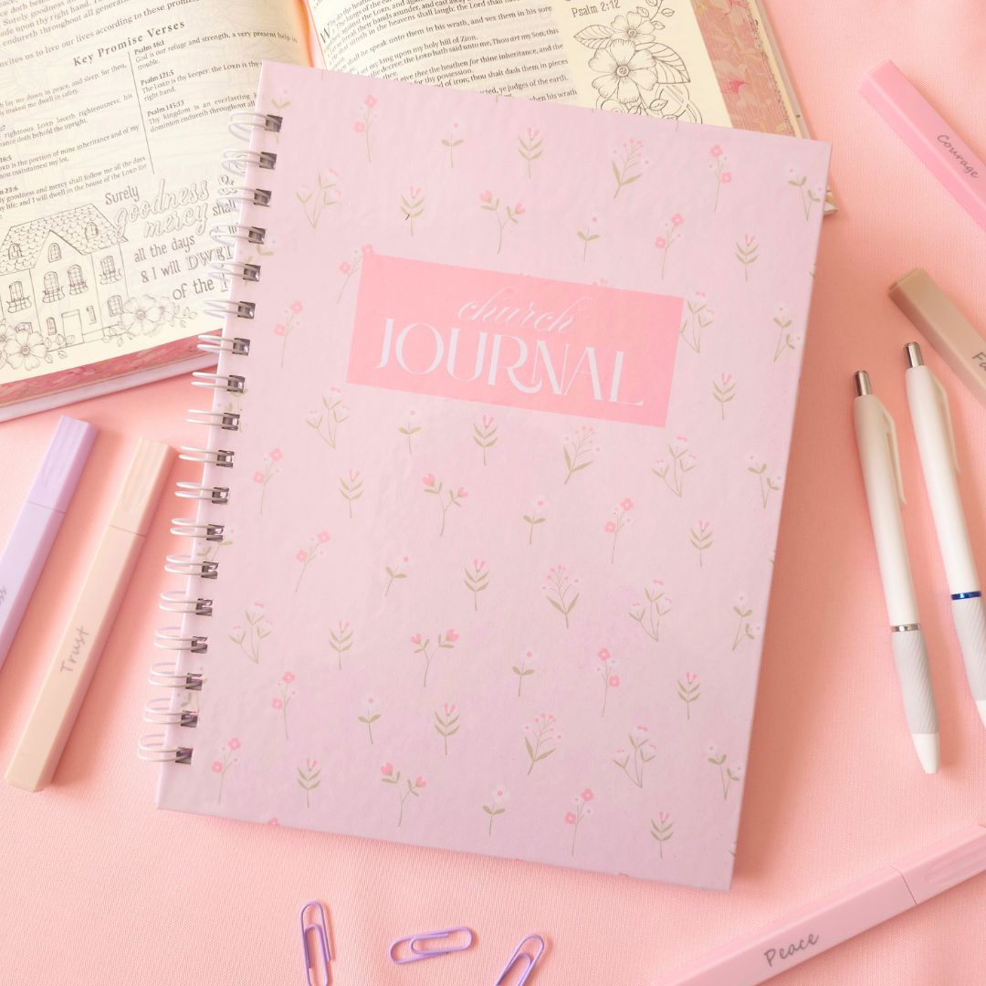 Church Journal - Pink/White