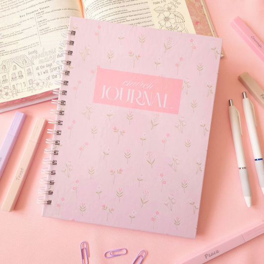 Church Journal - Pink/White