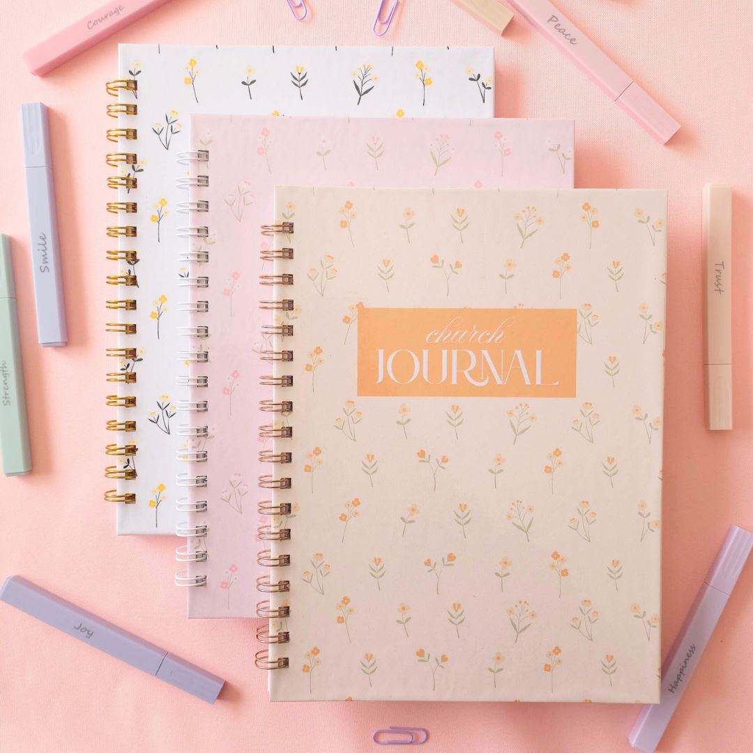 Church Journal - Pink/White