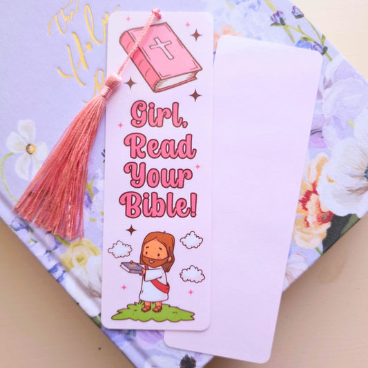 Girl Bookmark - Pink