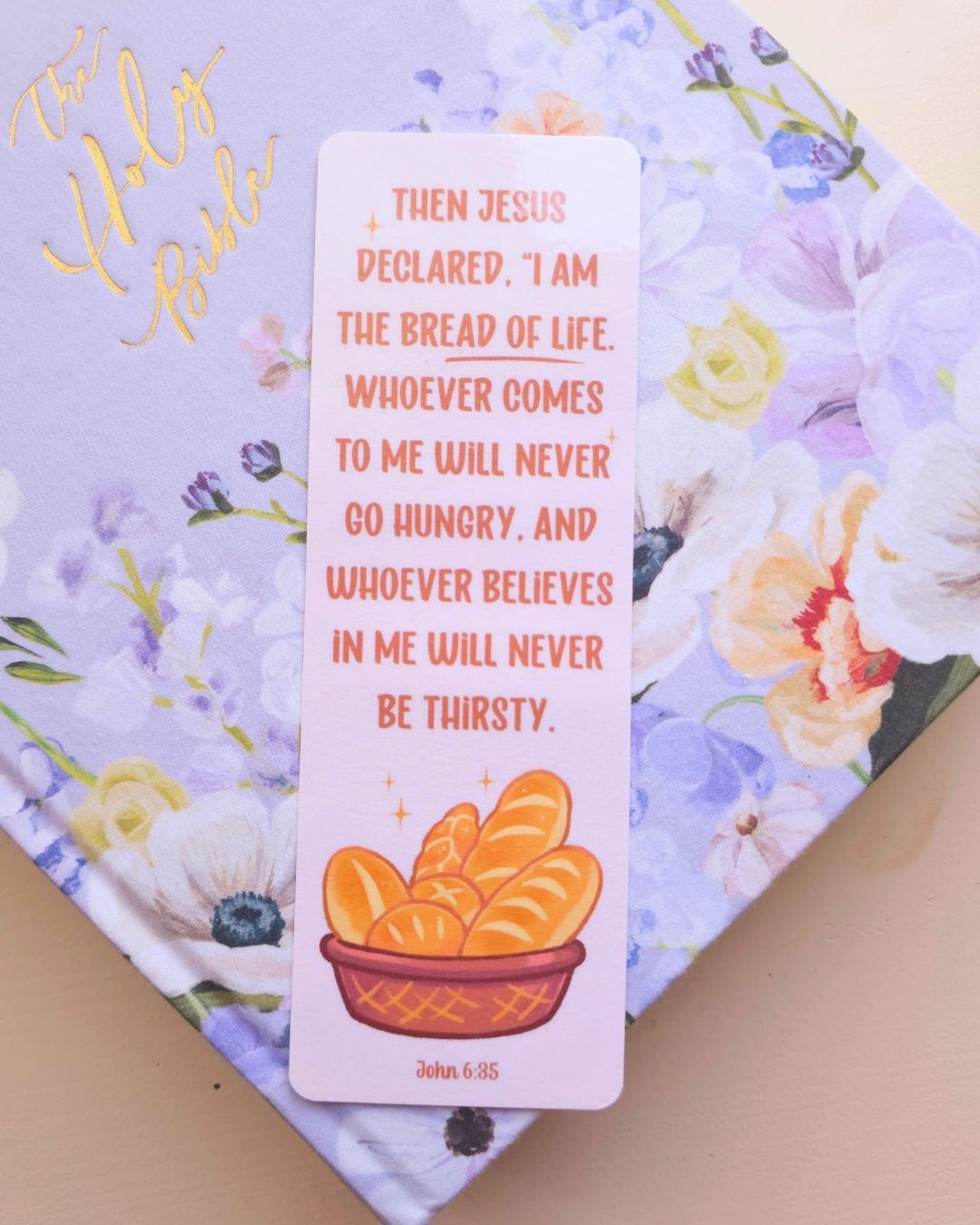 Bread of Life Bookmark - Pink