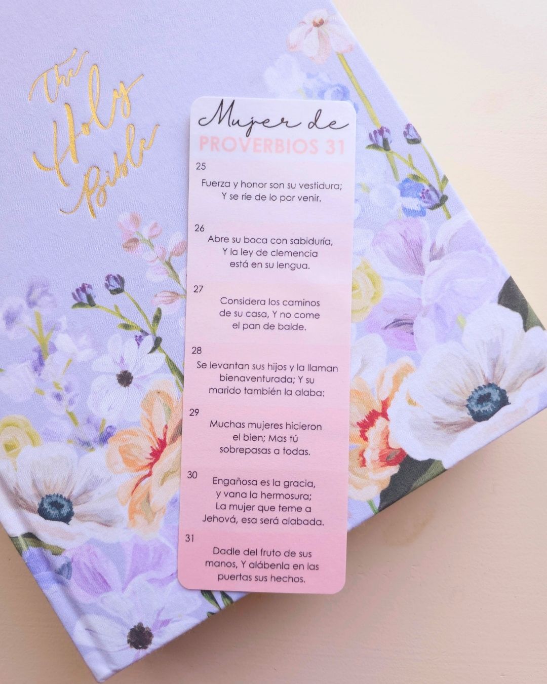 Proverbios 31 Bookmark - Pink