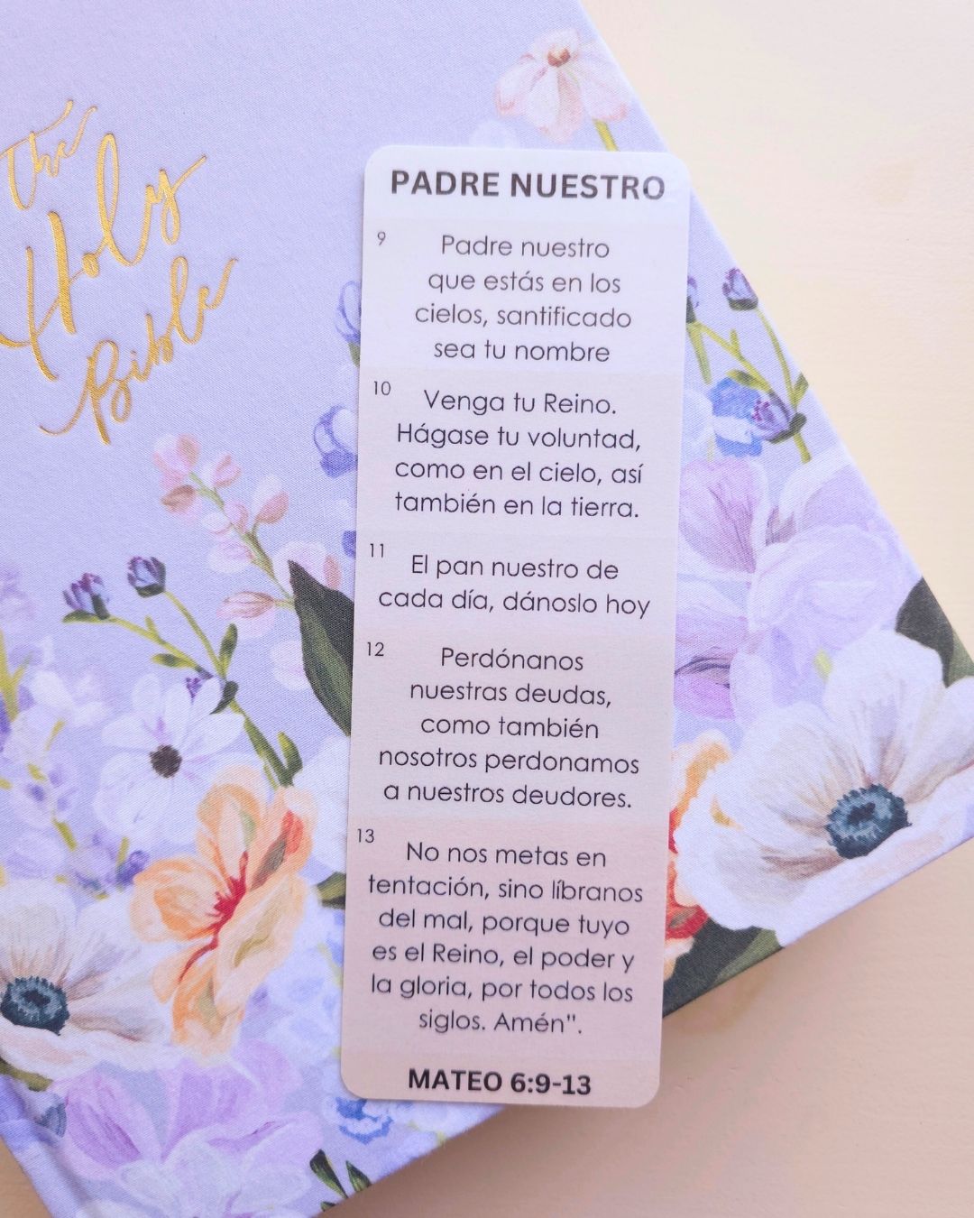 Padre Nuestro Bookmark - Tan