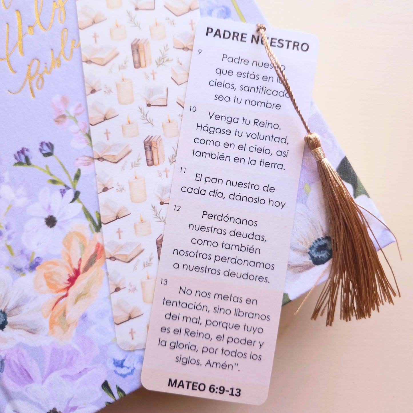 Padre Nuestro Bookmark - Tan