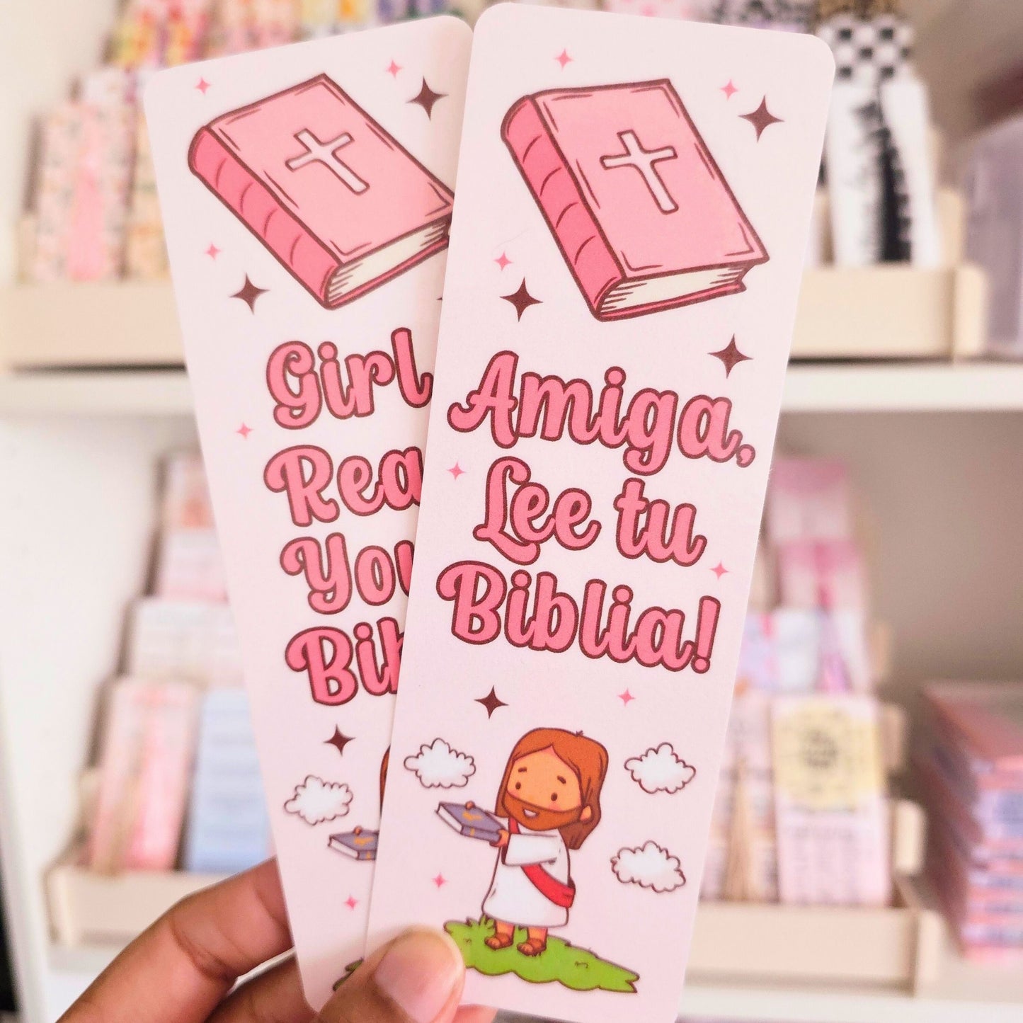 Girl Bookmark - Pink