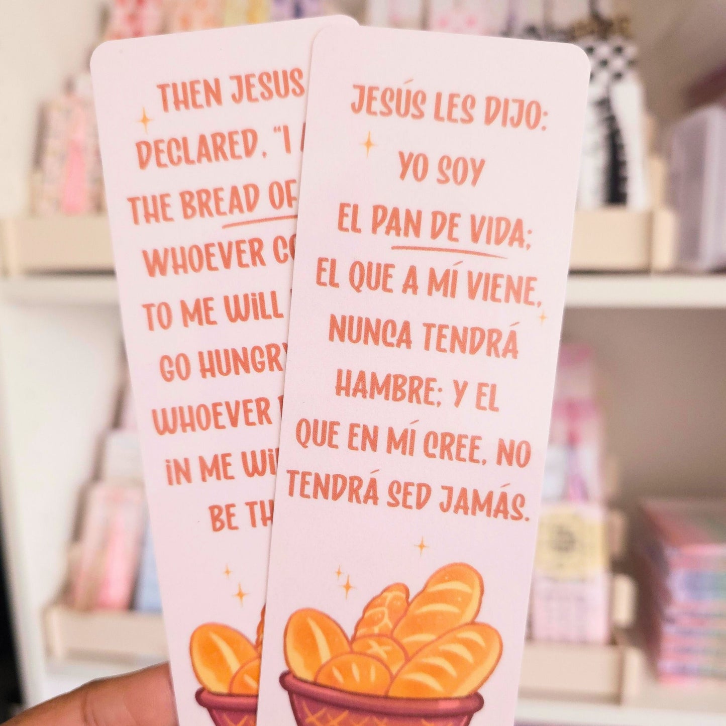 Bread of Life Bookmark - Pink