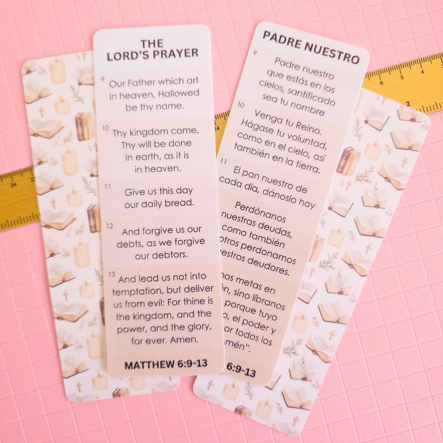 Padre Nuestro Bookmark - Tan