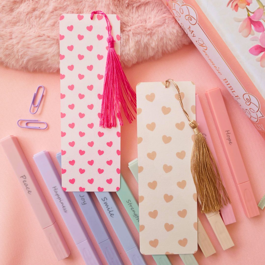 Brown Hearts Bookmark