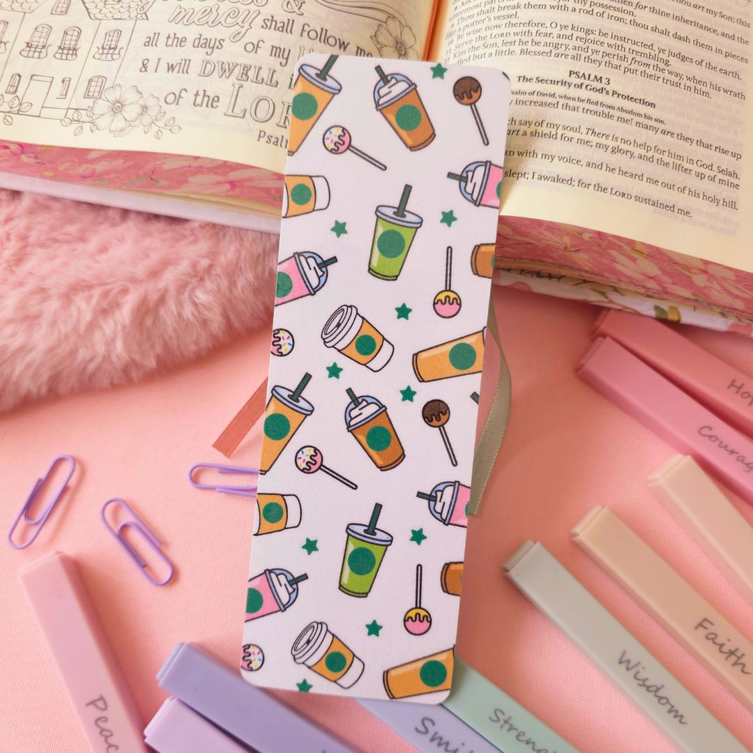 White Coffee Bookmark