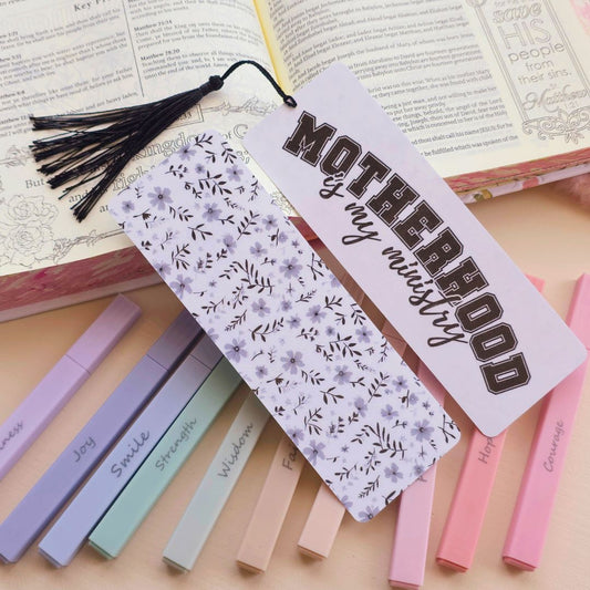 MotherHood is my Ministry Bookmark - Black