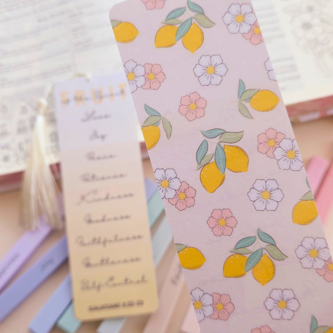 Fruit of the Spirit Bookmark - Lemon