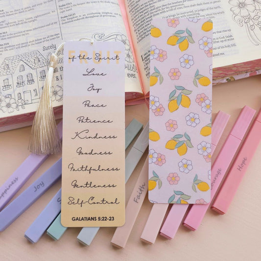 Fruit of the Spirit Bookmark - Lemon