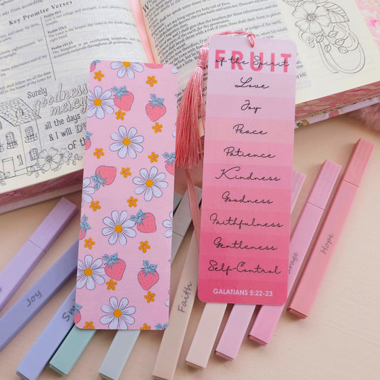 Fruit of the Spirit Bookmark - Strawberry