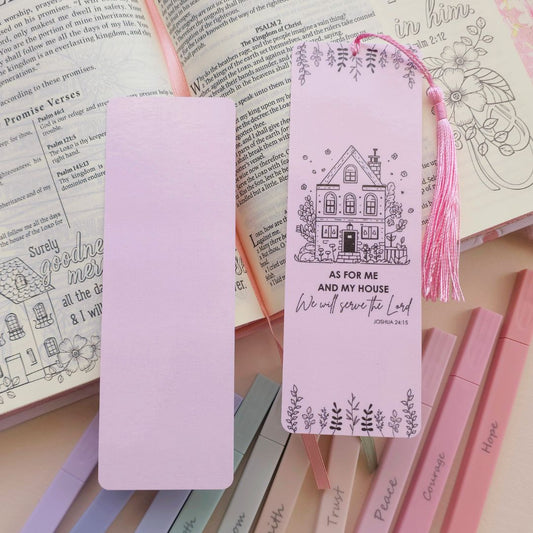 My House Bookmark - Pink