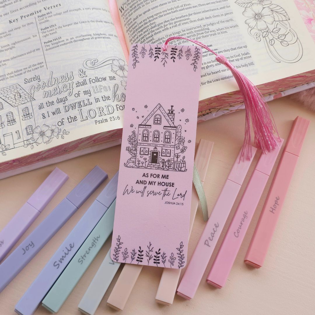 My House Bookmark - Pink
