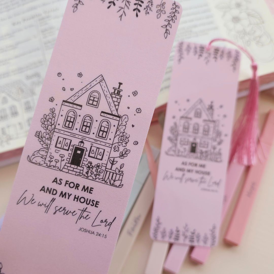 My House Bookmark - Pink