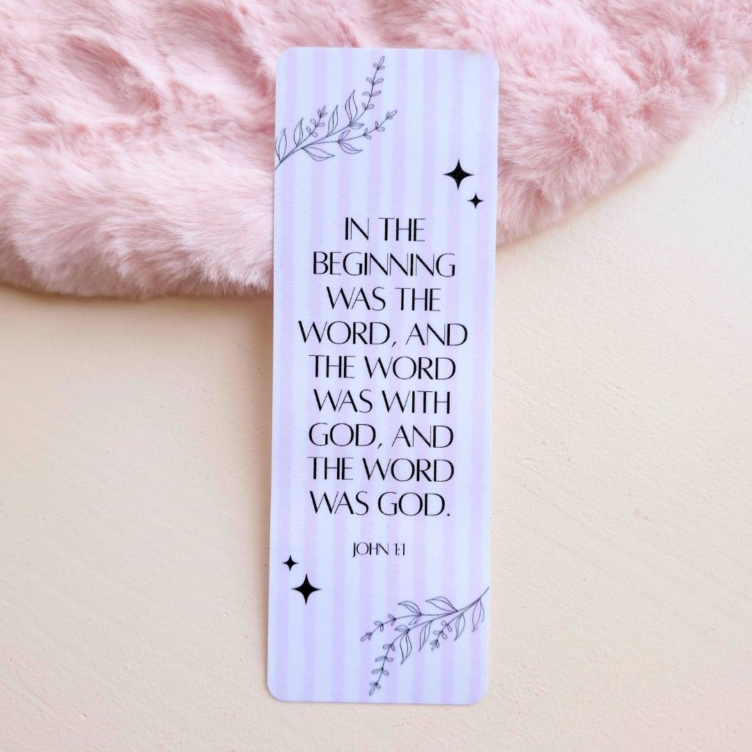 John 1 Bookmark - Purple