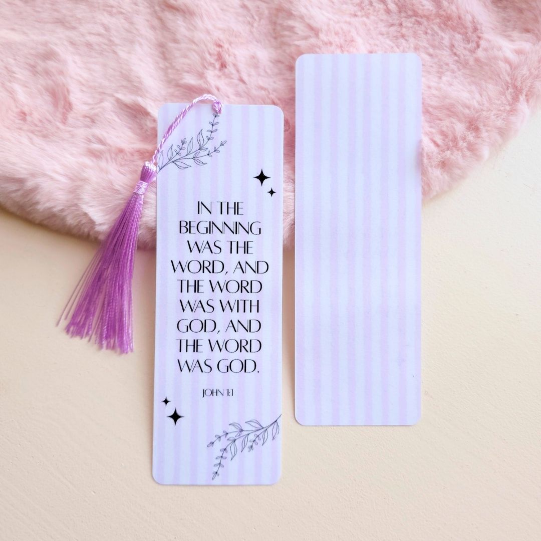 John 1 Bookmark - Purple