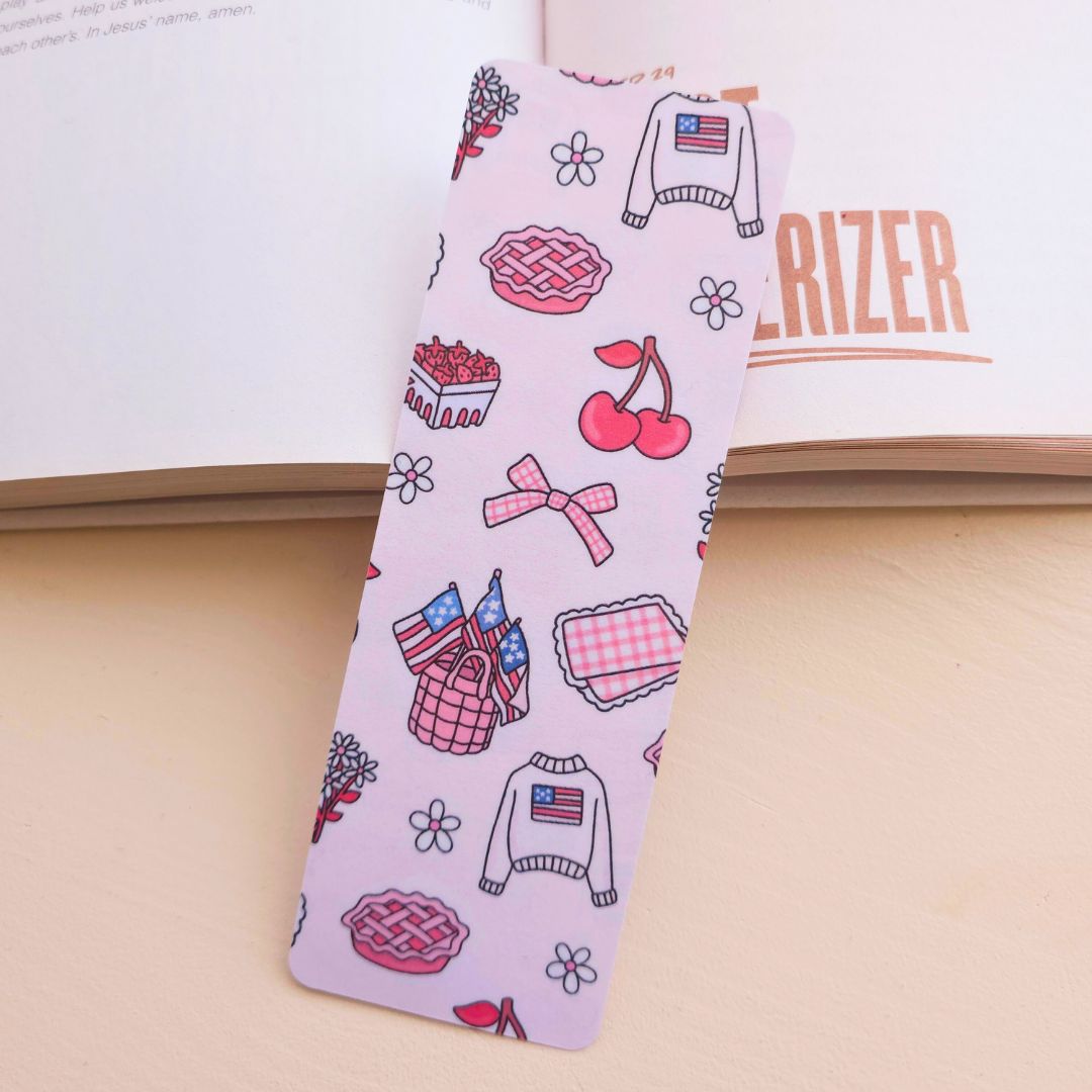 Vintage America Bookmark - Pink