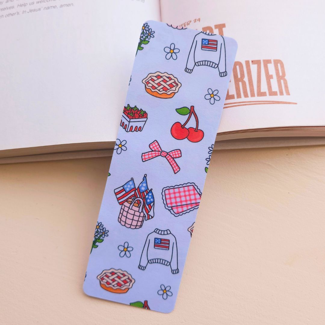 Vintage America Bookmark - Blue