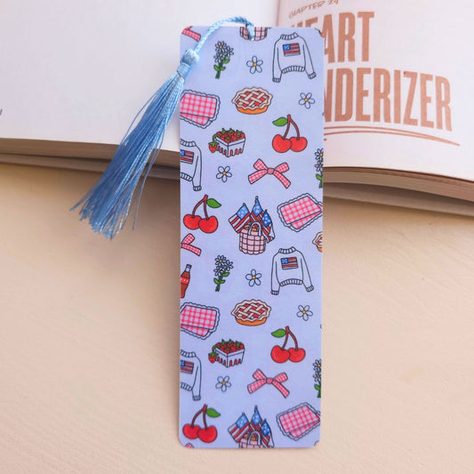 Vintage America Bookmark - Blue