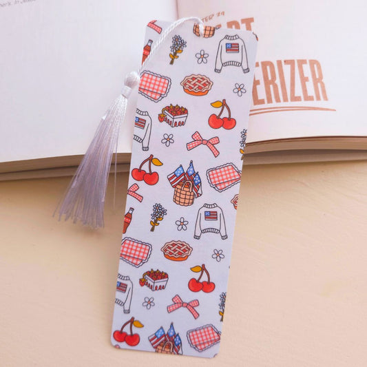 Vintage America Bookmark - White
