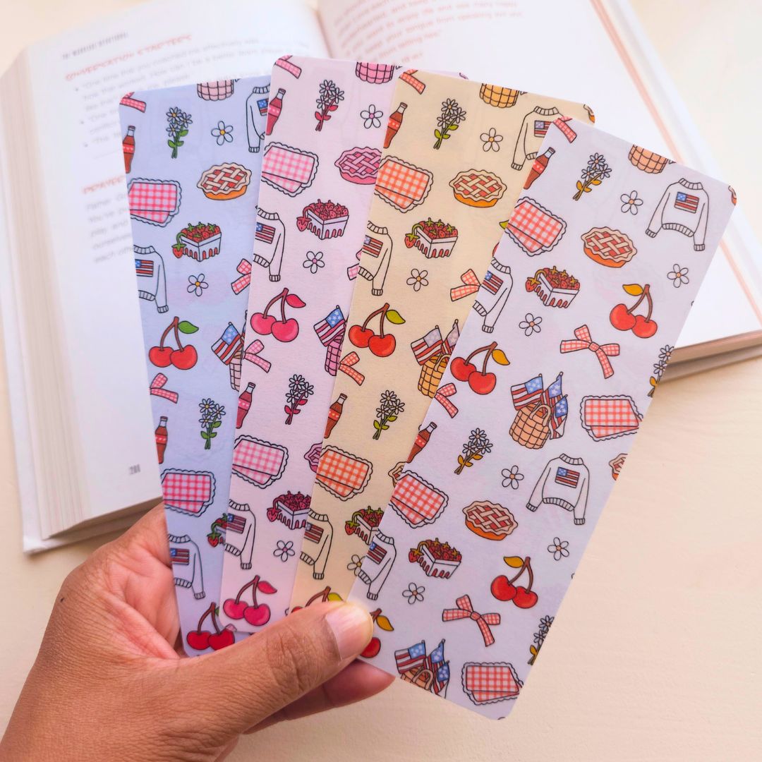 Vintage America Bookmark - White