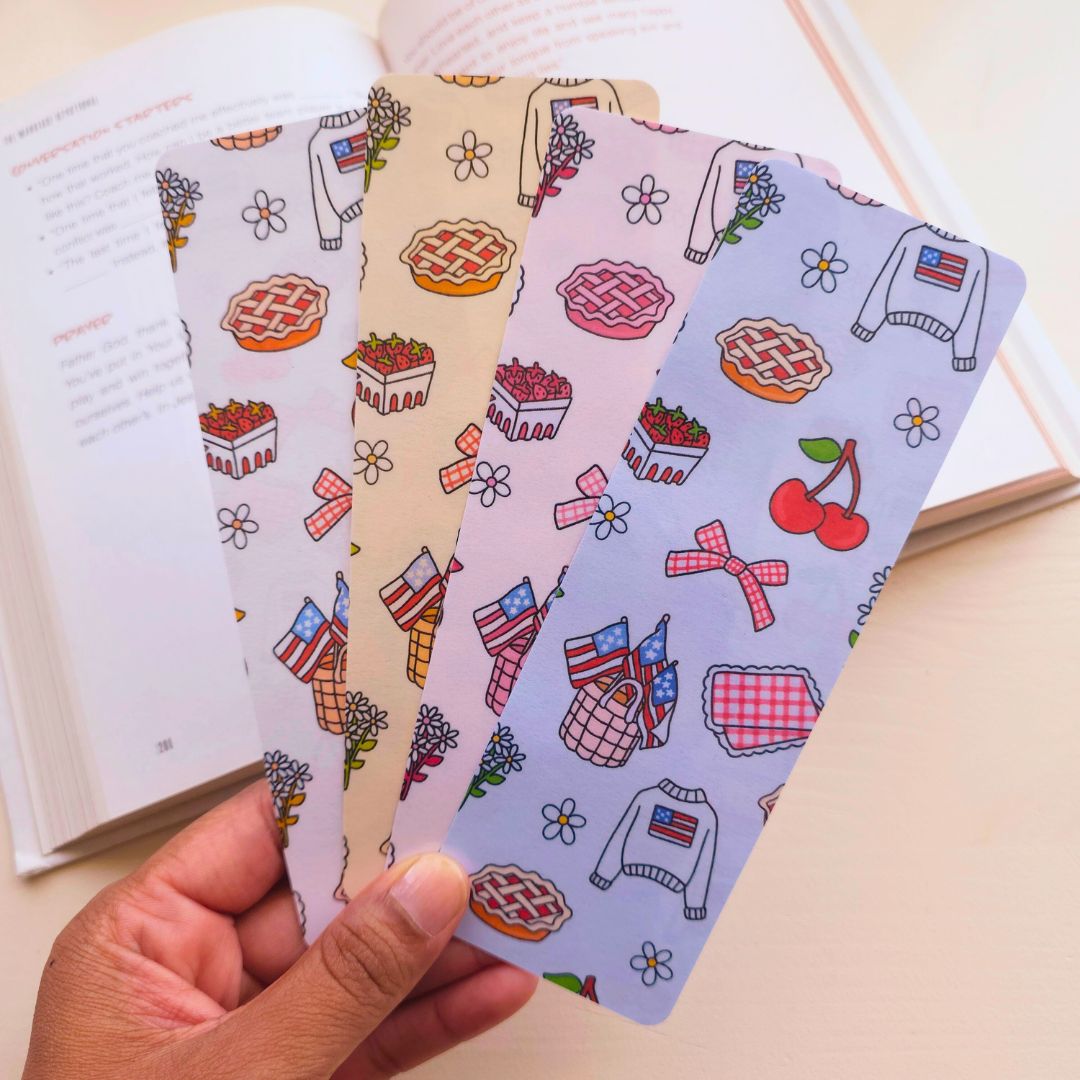 Vintage America Bookmark - Pink