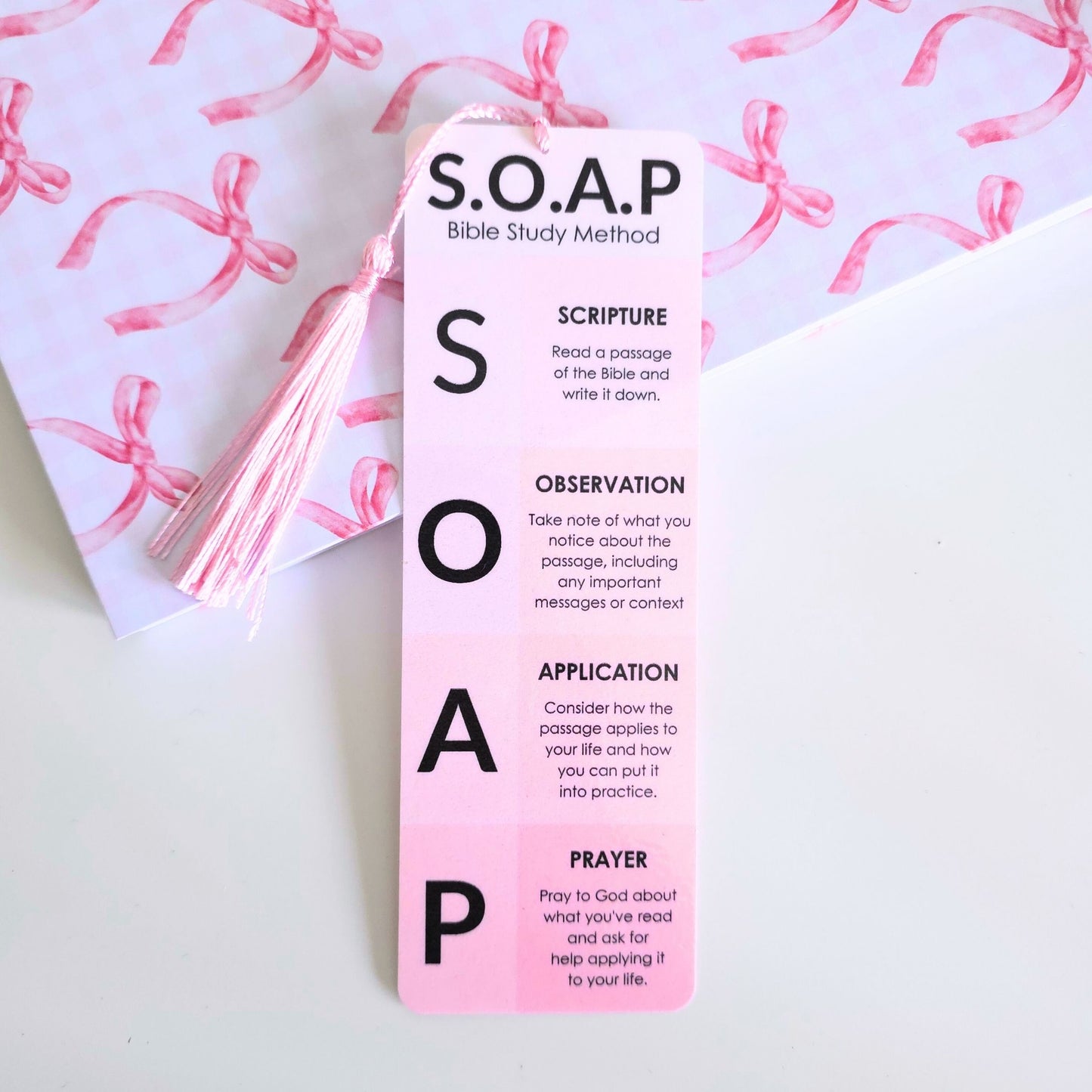 SOAP Bookmark - Pink