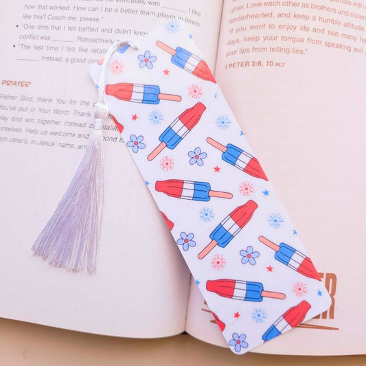 Popsicles Bookmark - White
