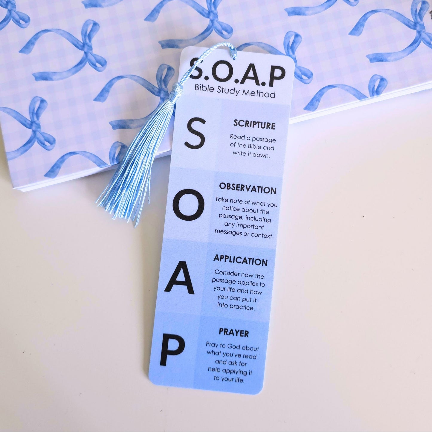 SOAP Bookmark - Blue