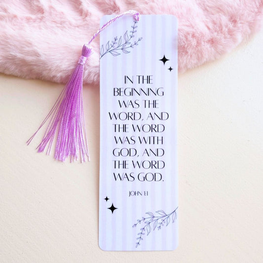 John 1 Bookmark - Purple
