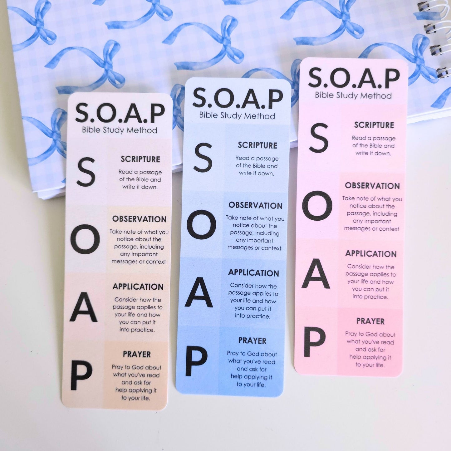 SOAP Bookmark - Blue