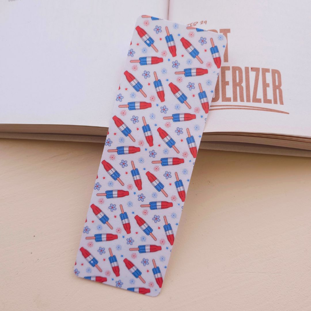Popsicles Bookmark - White